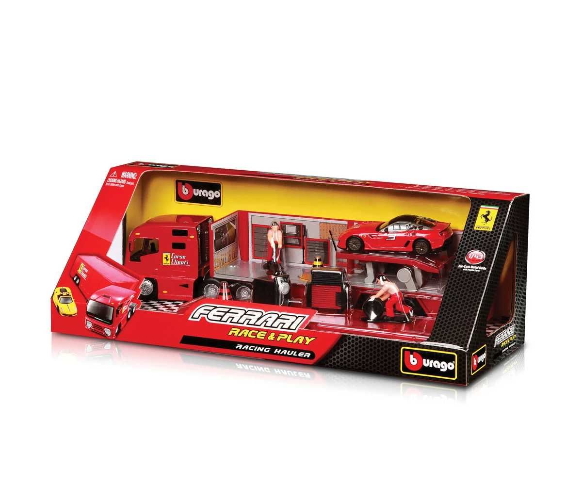 Bburago Ferrari камион с 1 бр. кола 1:43, автовоз Ферари