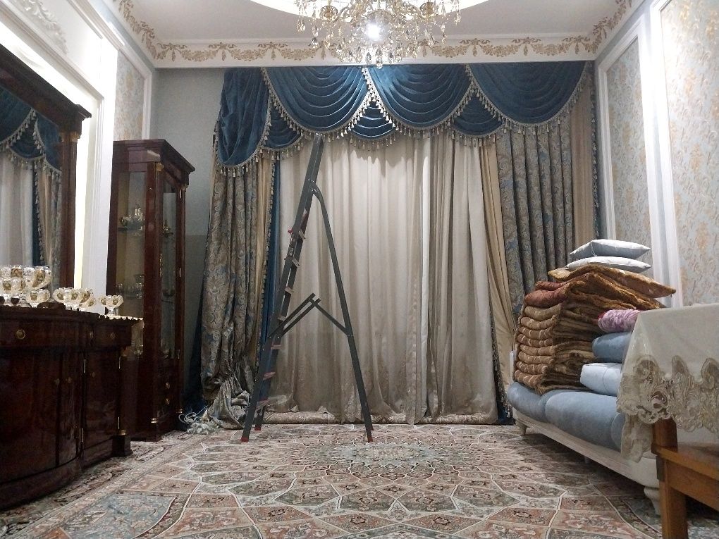 Parda yuvish xizmati, Bepul yetqazib berish, Стирка штори, Химчистка