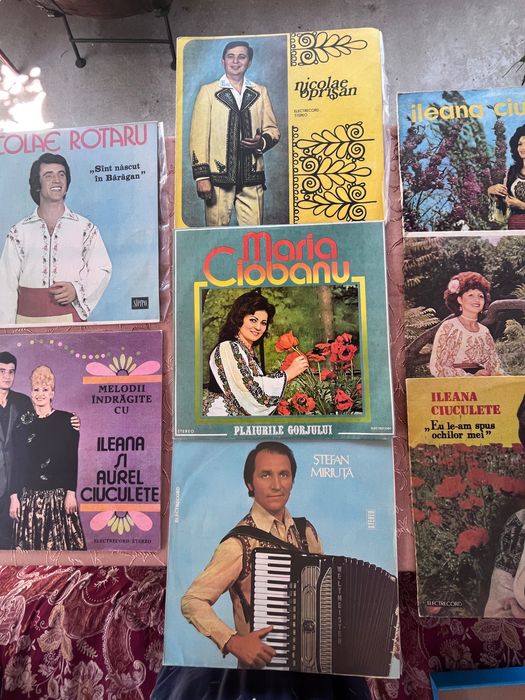 8 discuri vinil muzică populară
