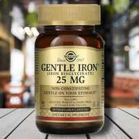 Solgar, Gentle Iron 25mg- Витамин Железо Веган Халол Айрон