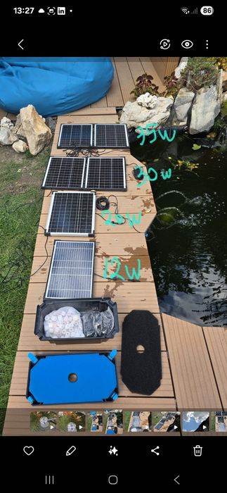 Pompa solara de iaz 6W, 12W, 20W 35W începând de la 50 lei