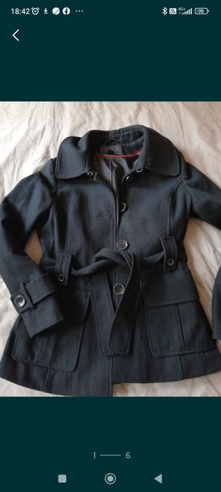 Зимно черно яке с гугла и палта