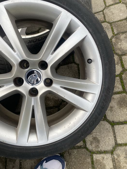 Vand jante SKODA + anvelope HANKOOK