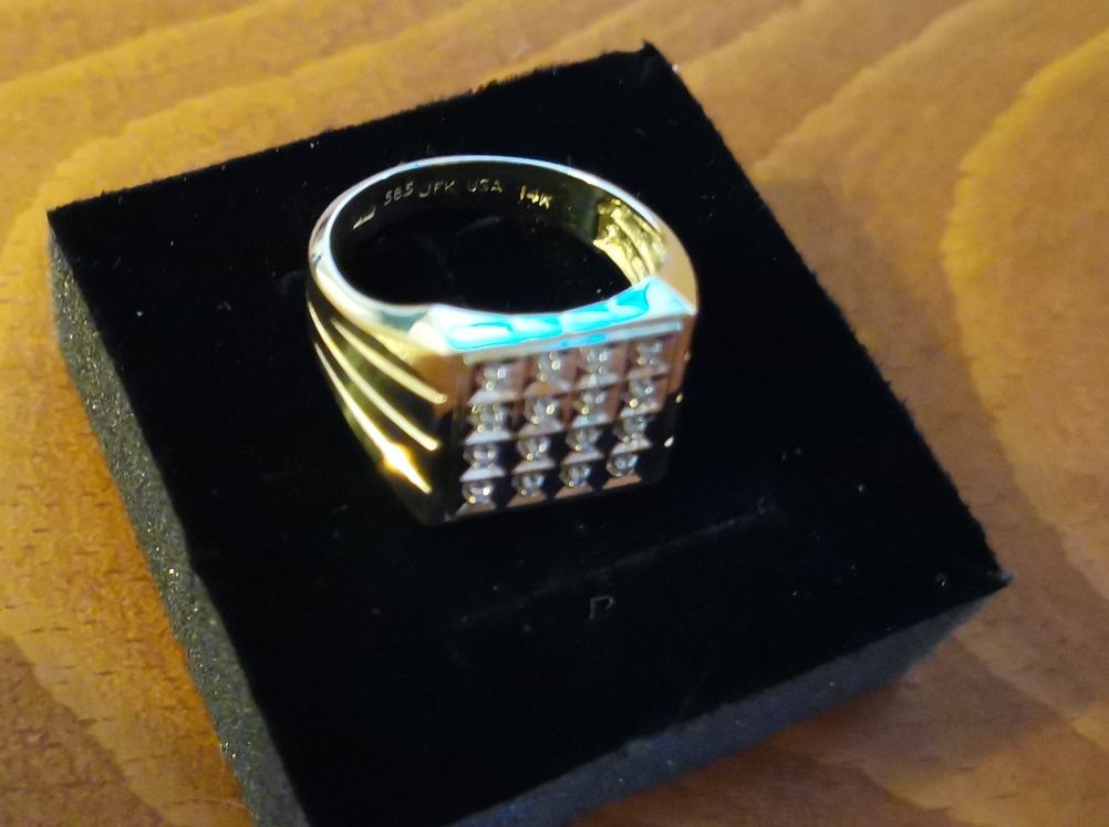 Златен пръстен 14 карата 7.38 грама