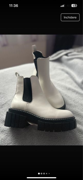 Ghete albe noi cu eticheta