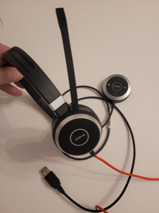 2 x Casti Stereo Jabra Evolve 40, On-Ear, Negru