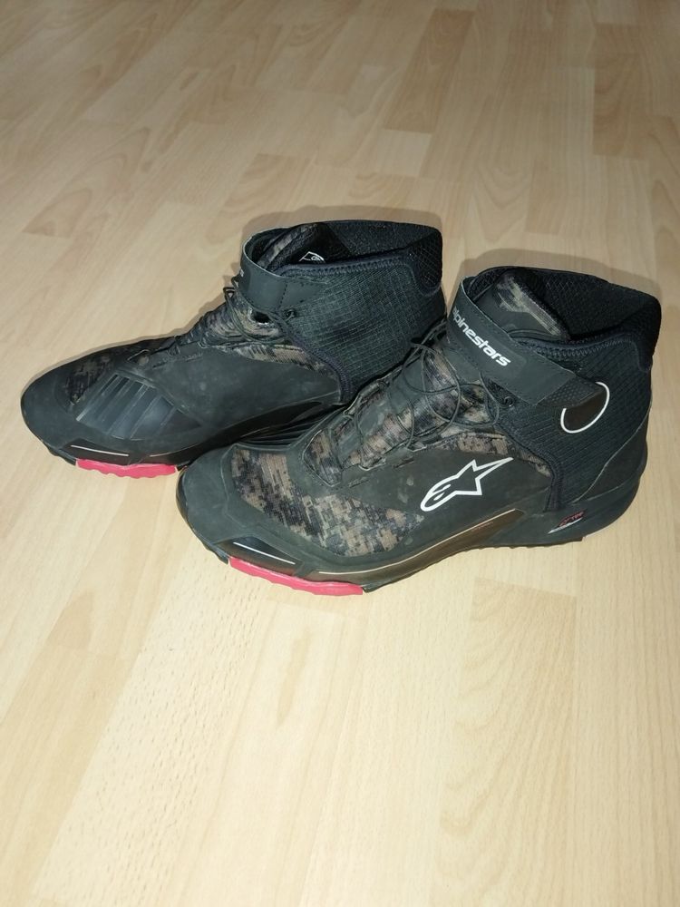 Alpinestars CR-X Drystar Riding Shoes Black/Camo/Red 45 Ботуши