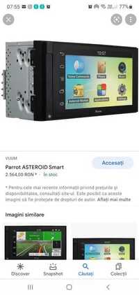 Parrot Asteriod Smart, Ecran capacitiv 6.2" , GPS + microfon