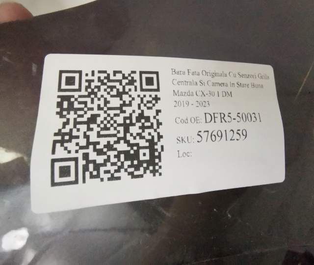 Bara Fata Originala Cu Senzori Grila Centrala Si Camera In Stare Buna
