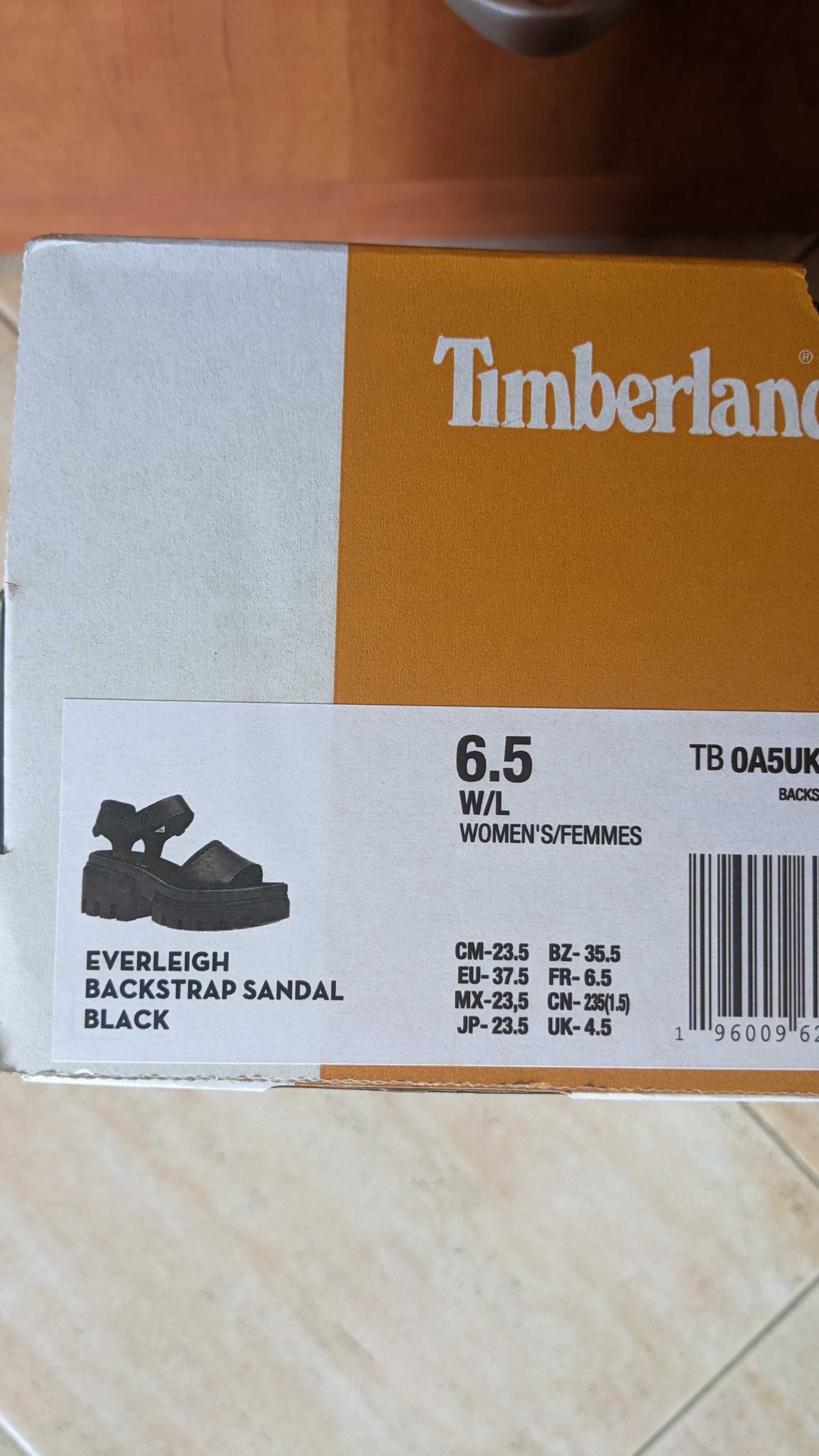 Продавам timberland everleigh backstrap sandal in black, нови (София)