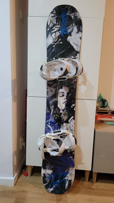 Placa snowboard Burton Channel 152 cu legături Burton Custom EST