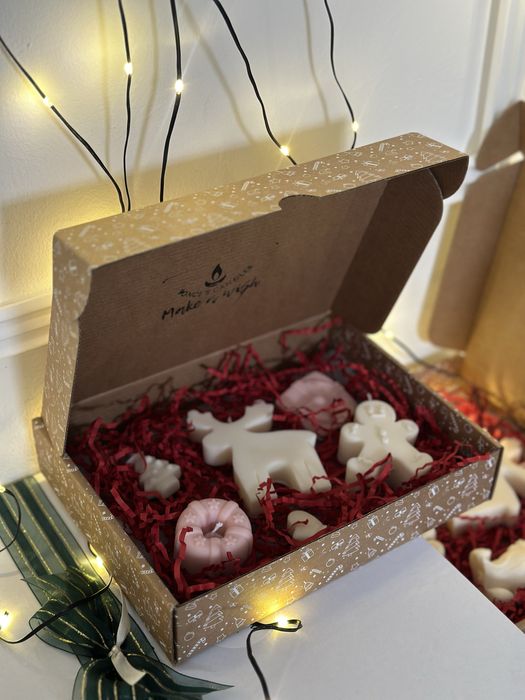 Коледни соеви свещи