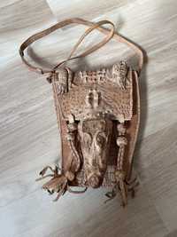 Чанта от естествена крокодилска кожа