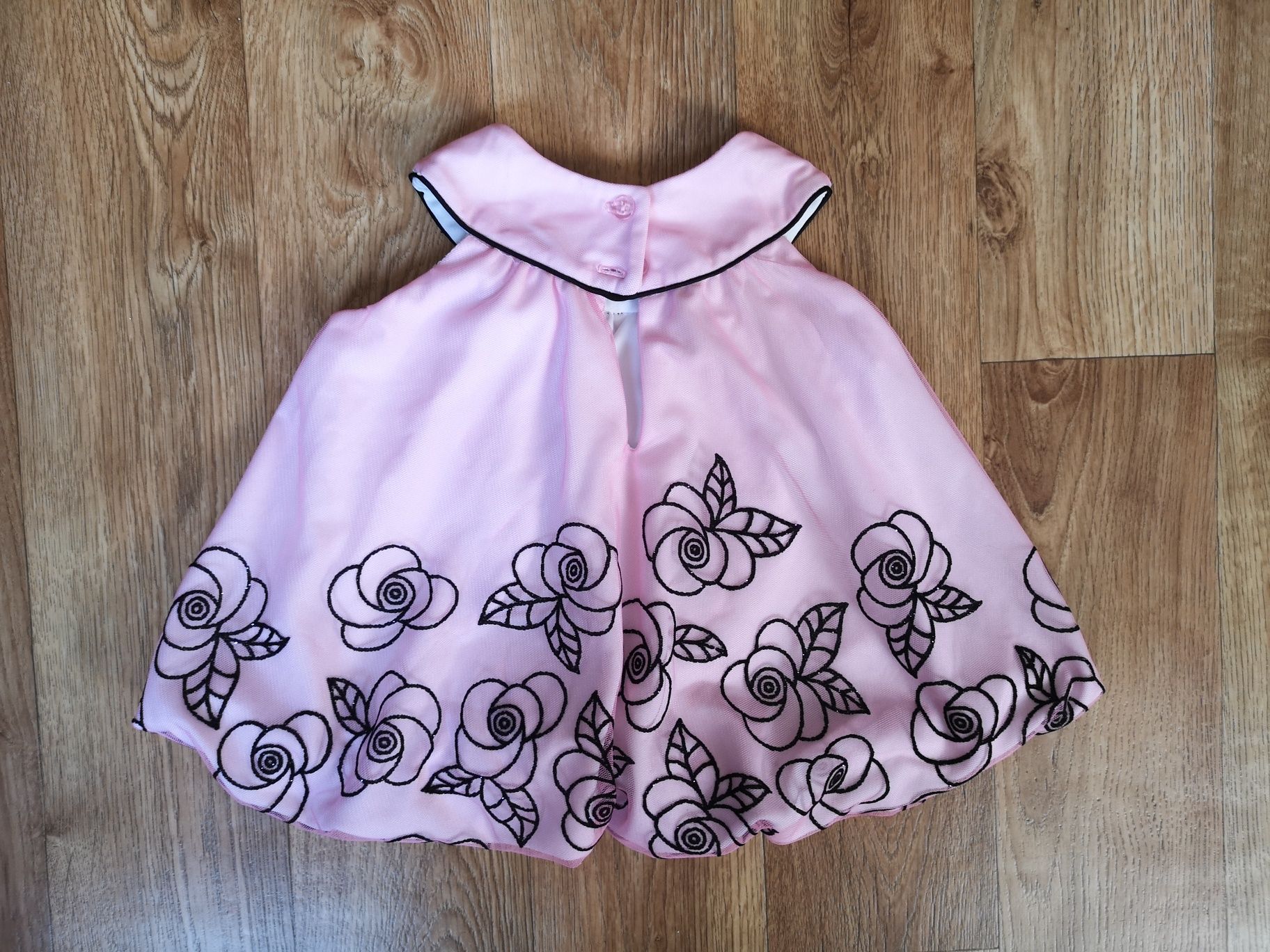 Бебешка рокличка Детска рокля за повод Официална Елегантна розова 6-12