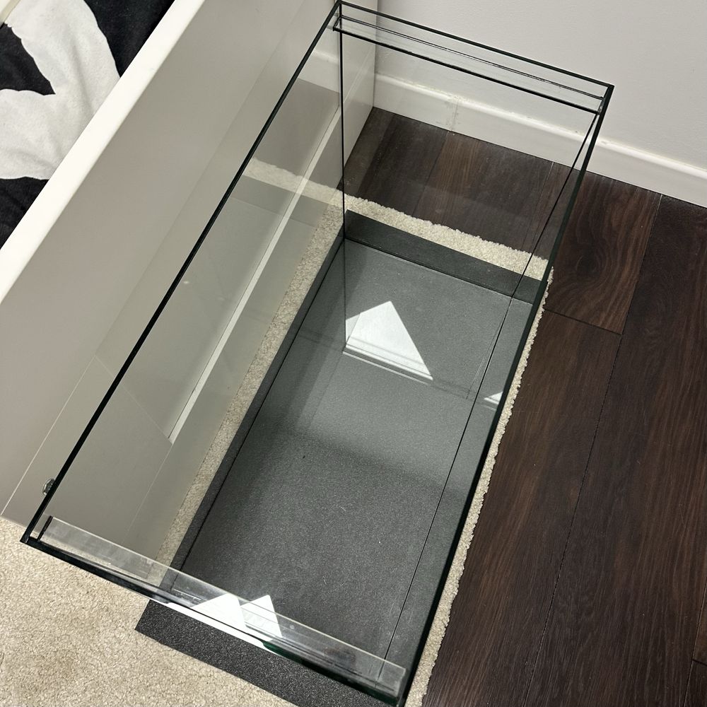 Acvariu 81L - silicon negru - 60x30x45