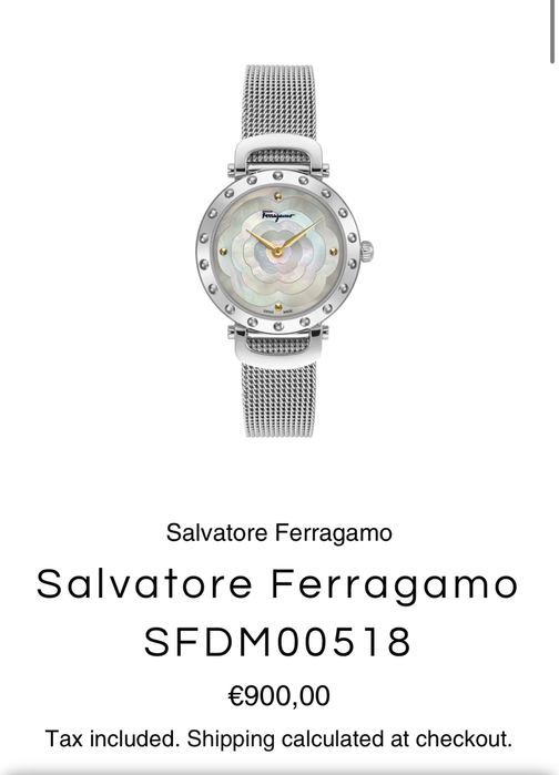Луксозен дамски часовник  Salvatore Ferragamo НАМАЛЕН