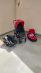 Carucior Graco Evo Trio, 3 in 1, 0-3 ani, Rosu