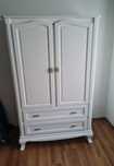 Urgent! Vand Dulap alb lemn masiv Romina Furniture