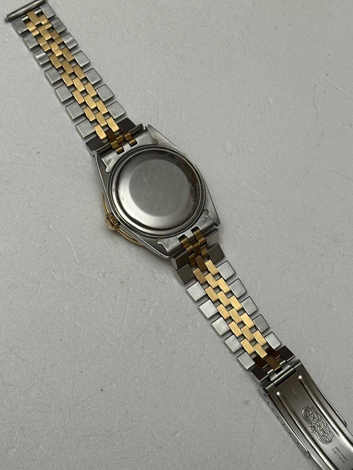 CEAS ROLEX DATEJUST - Aur & Otel - Ref. 16013 - Cal. 3035 - Bezel Dia,