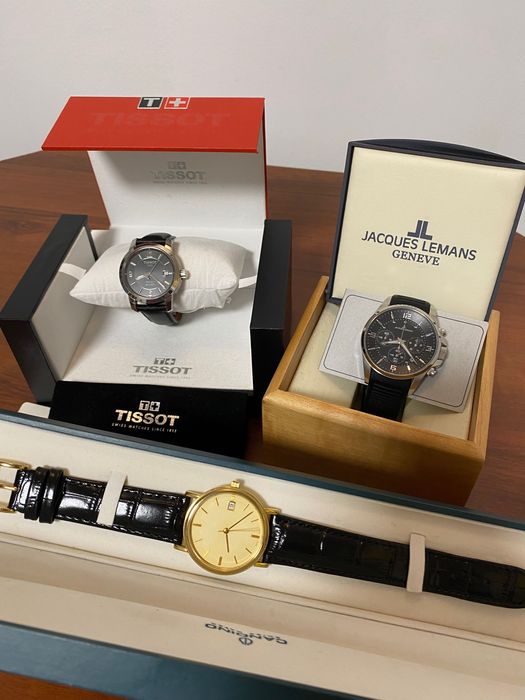 Мъжки швейцарски часовници: TISSOT, CANDINO, JACQUES LEMANS