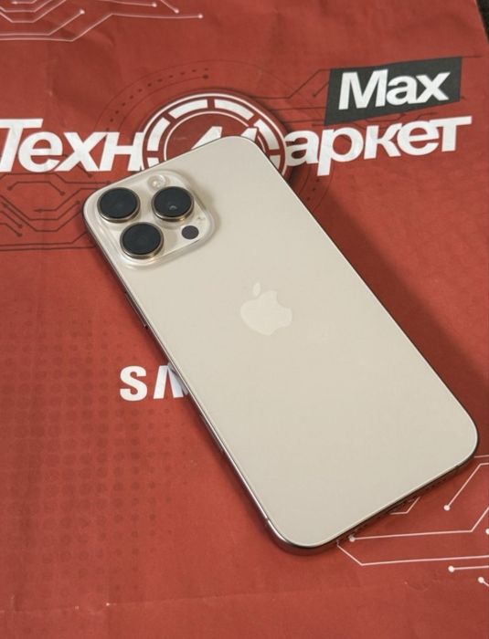 КАТО НОВ 256GB iPhone 16 Pro Max Техномаркет Гаранция 2026 Desert