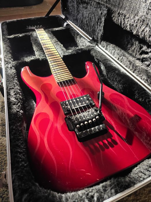 chitara electria Jackson DK2M red ghost flame limited edition