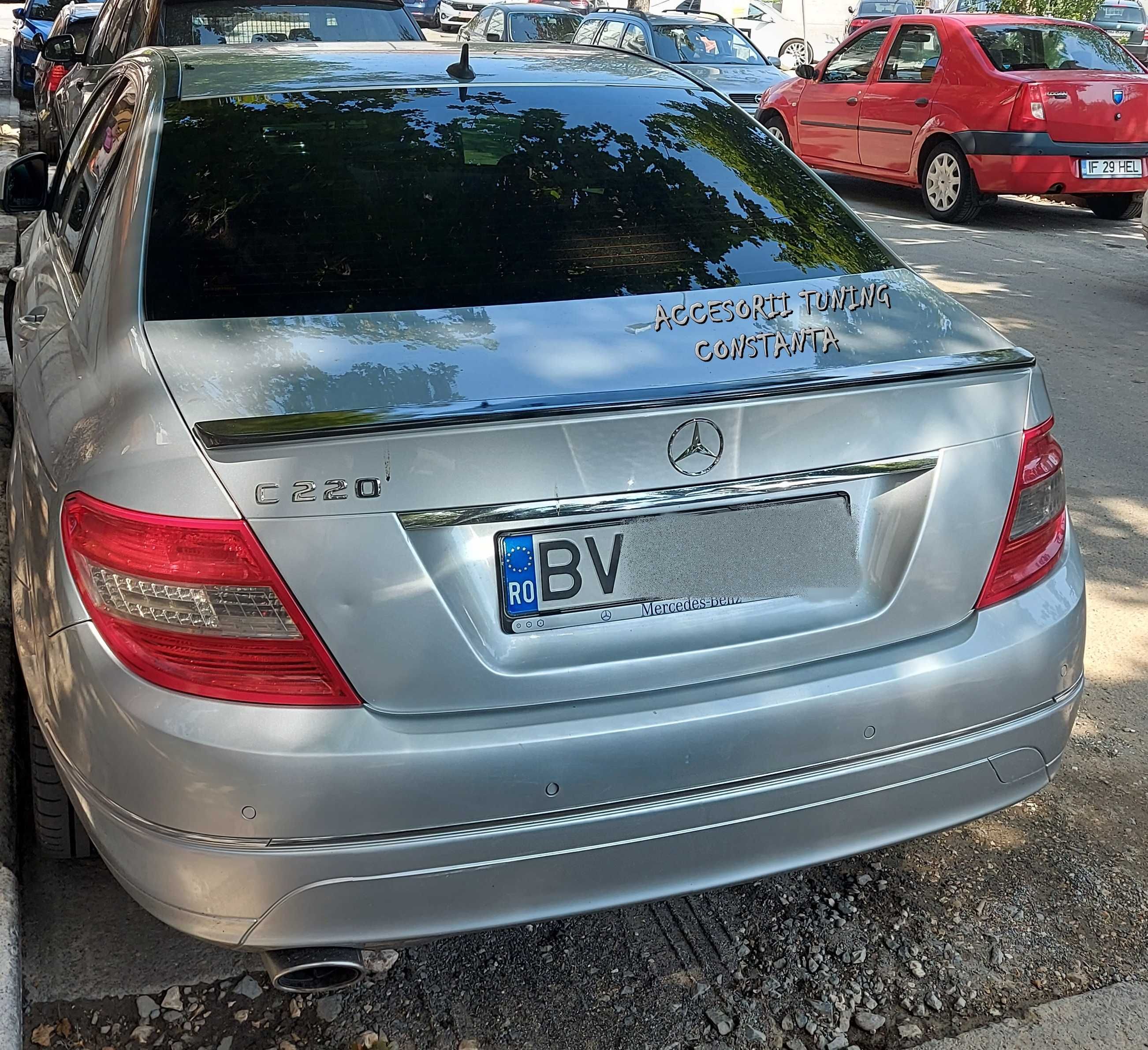 Eleron Portbagaj - Mercedes C Class W204 Amg Style Negru Lucios