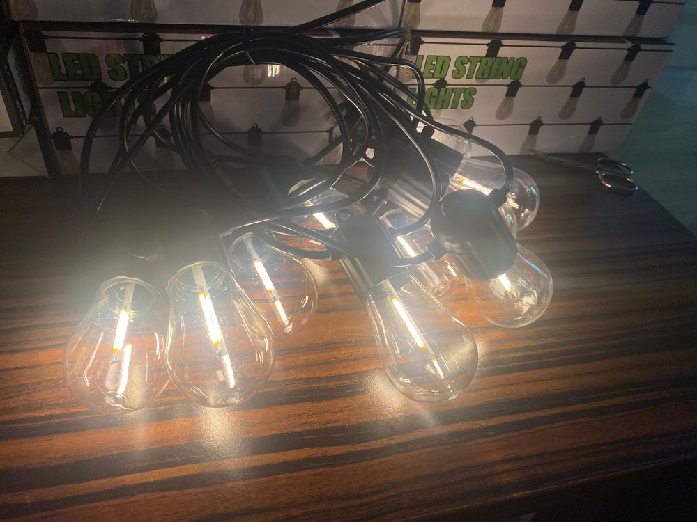 Ghirlandă solară decorativa 5 metri - 10 becuri led - interconectabilă