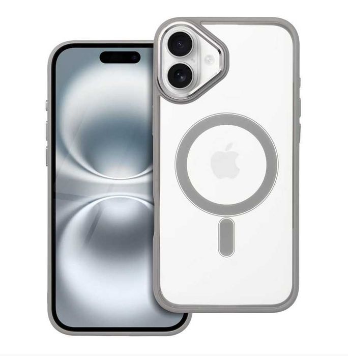 Husa MagSafe iPhone 16 . 16 Plus . Titanium Gray