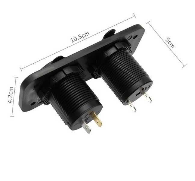 Панел за табло,  Волтметър за вграждане табло, 4.2А с 12V