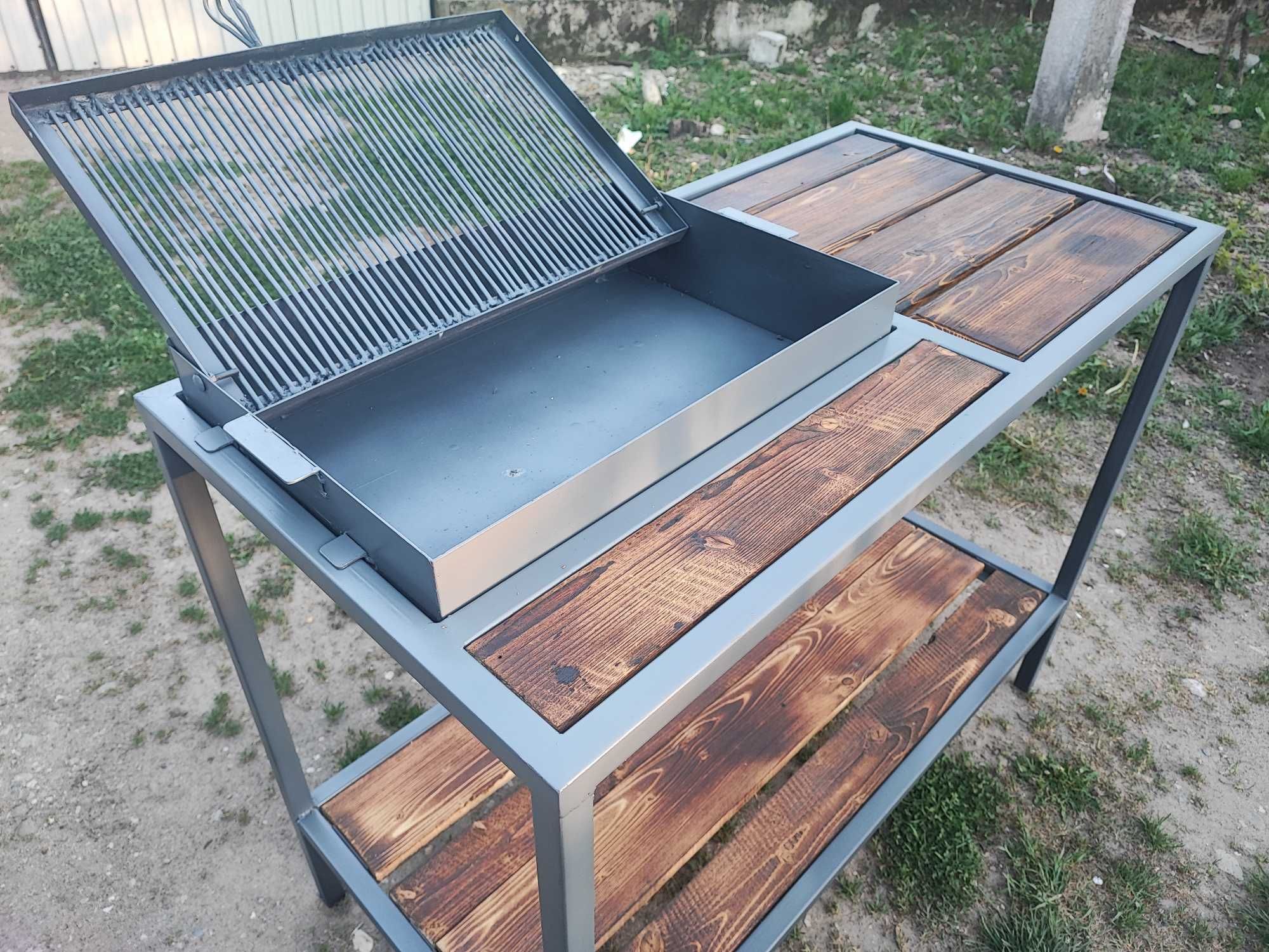 Grătar de grădină cu masuta 2