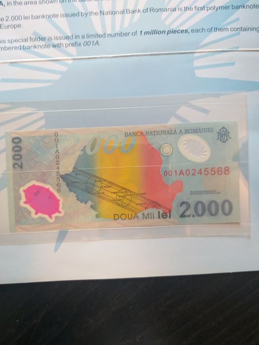 Bancnotă 2000lei eclipsa 1999