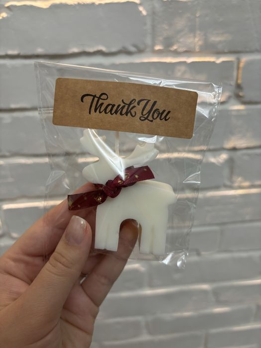 Свеча-олень ручной работы | Подарок на Новый год