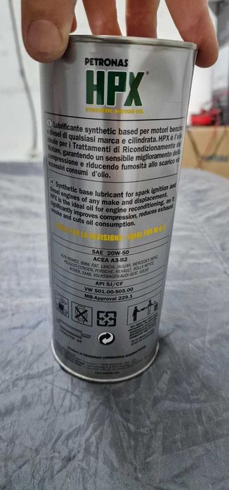 Масло Selenia Petronas HPX 20W50 Syntetic 4x1 литър - НАМАЛЕНО