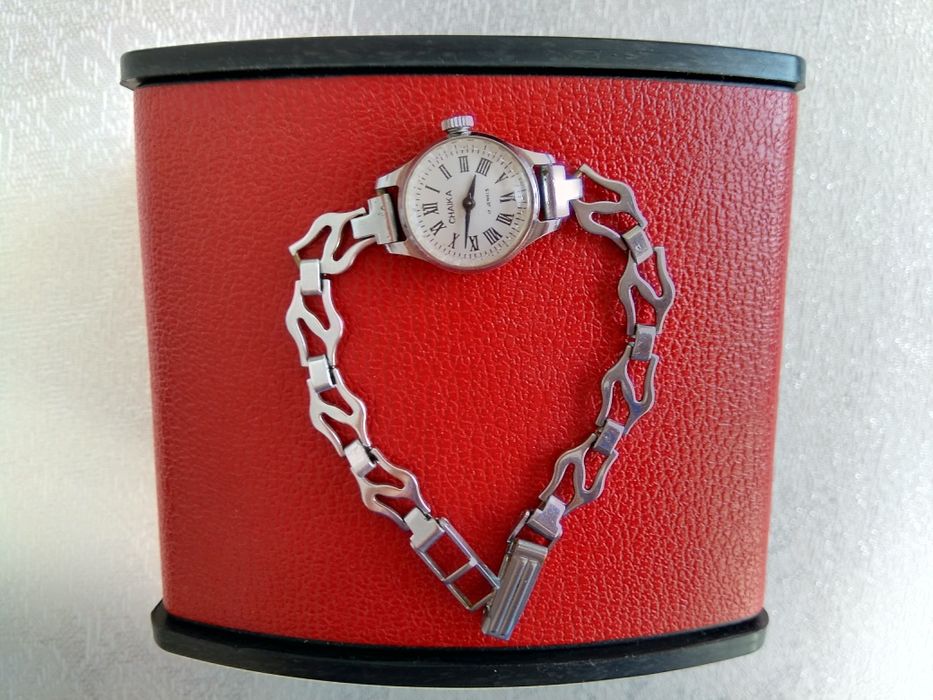 Часы Чайка женские.СССР.Браслет.Ювелирные изделия.Раритет.Бижутерия