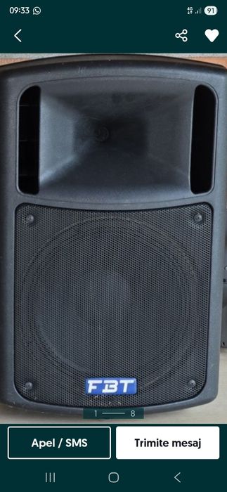 Bass HK PRO 18A subwoofer 900w,134db