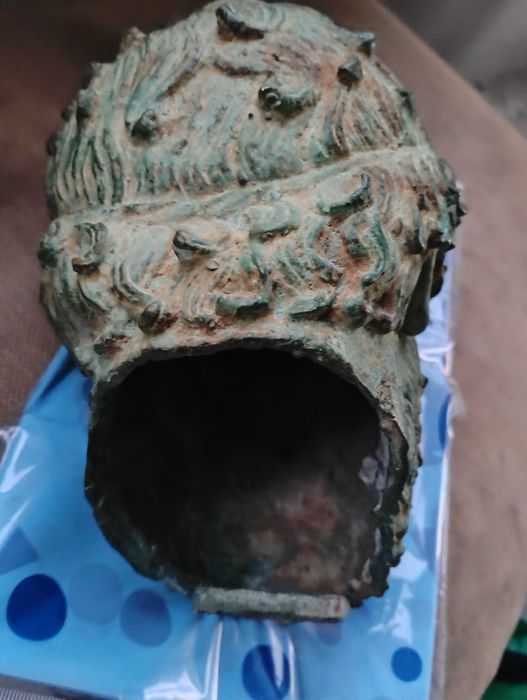 Бронзова Глава на Зевс , реплика, много добро състояние