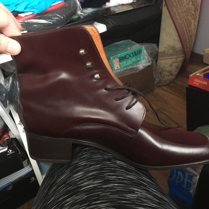 Нови италиански боти, размер 45, естествена кожа