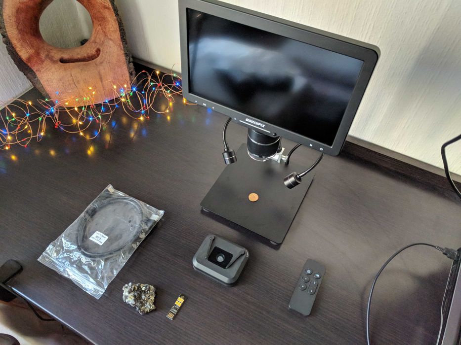 -=ПРОДАВАМ=- Дигитален микроскоп GOCHIFIX 10.1'' 3 Lens 2K