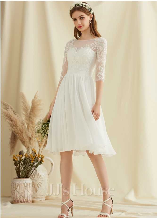 Бяла булчинска рокля