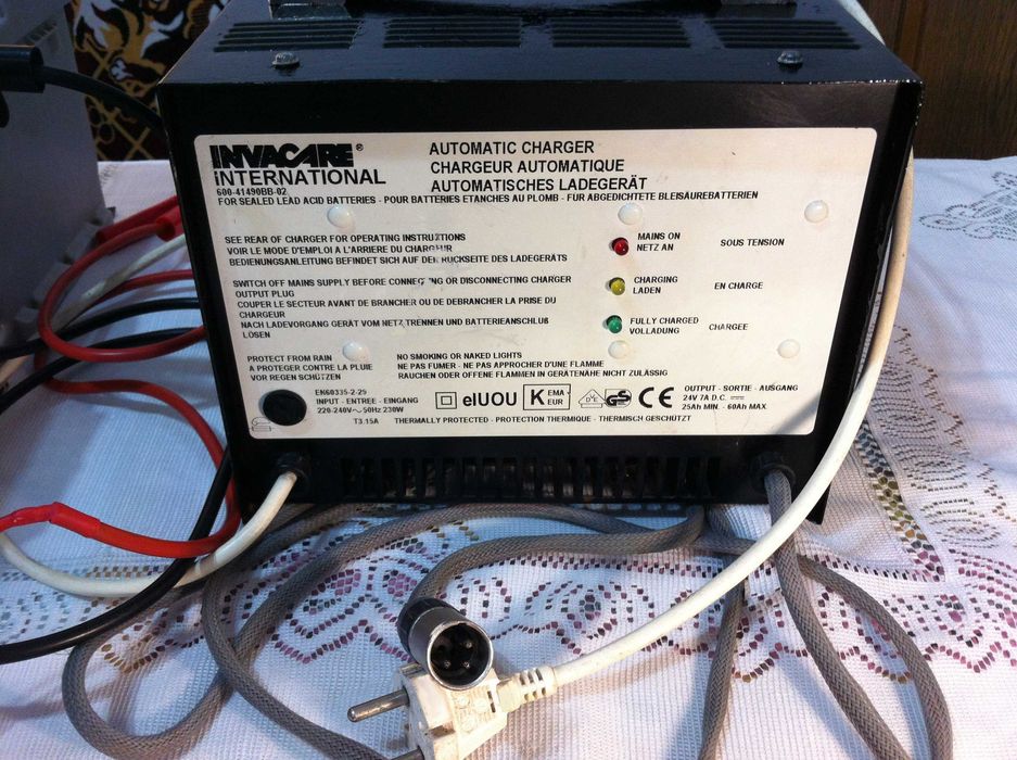Incarcator carucior Invacare 24V Max10A/Invacare 24V 5Abattery charger