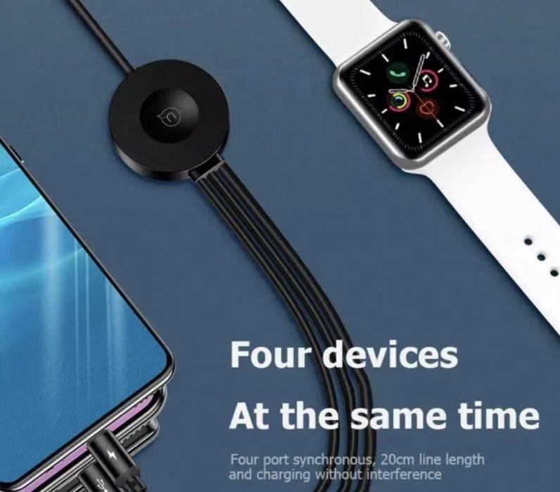 Cablu USAMS 4in1 Apple Watch iPhone Samsung Huawei Usb-C Micro Usb NOU