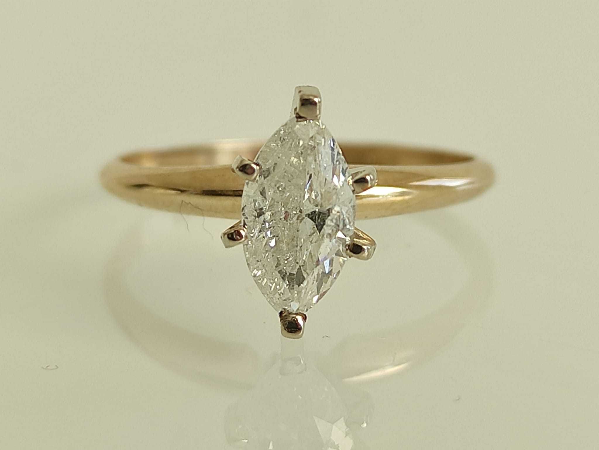 Inel logodna 14k cu diamant 0.85ct