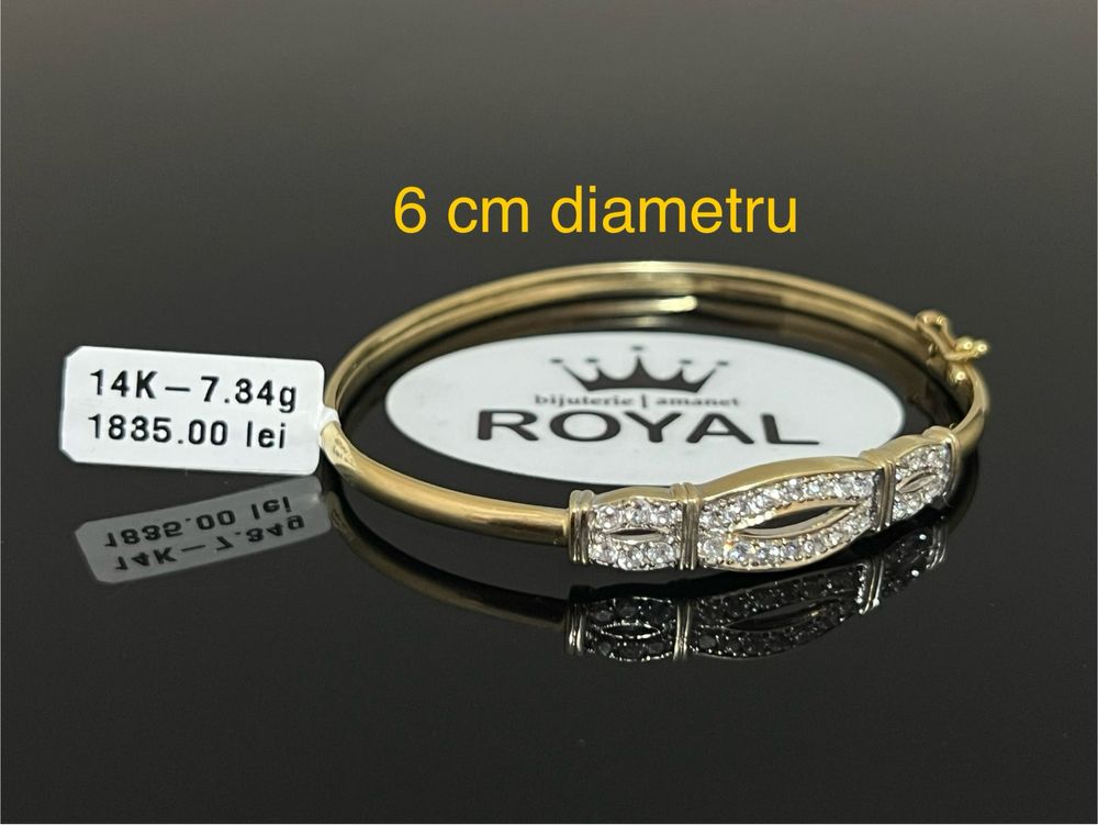 Bijuteria Royal CB : Bratara fixa aur 14k 7,34 grame