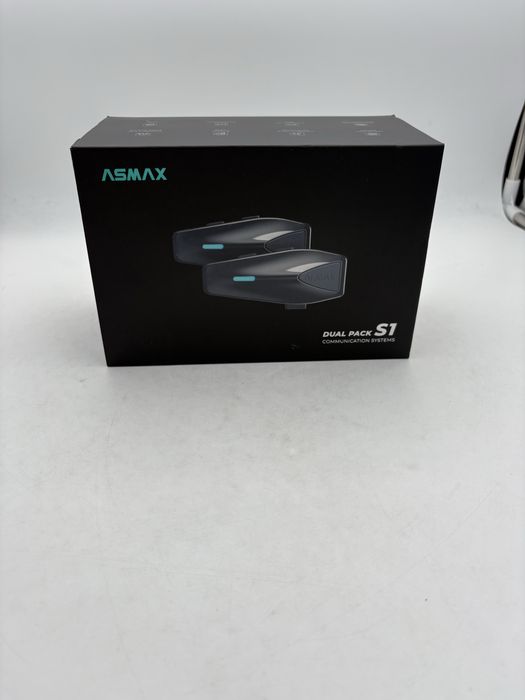 Asmax S1, dual pack moto Intercom, mesh ( 10 rideri ), sigilat, OCAZIE