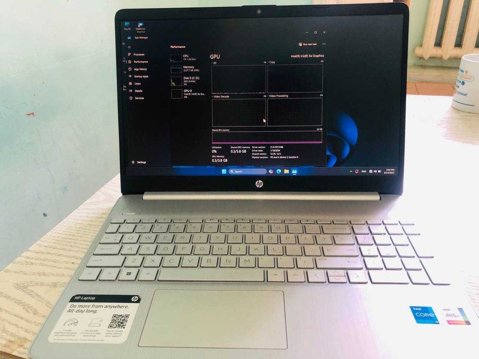 Hp Noutbuk,Protsessor: Intel Core i5-1135G7, 2.40GHz