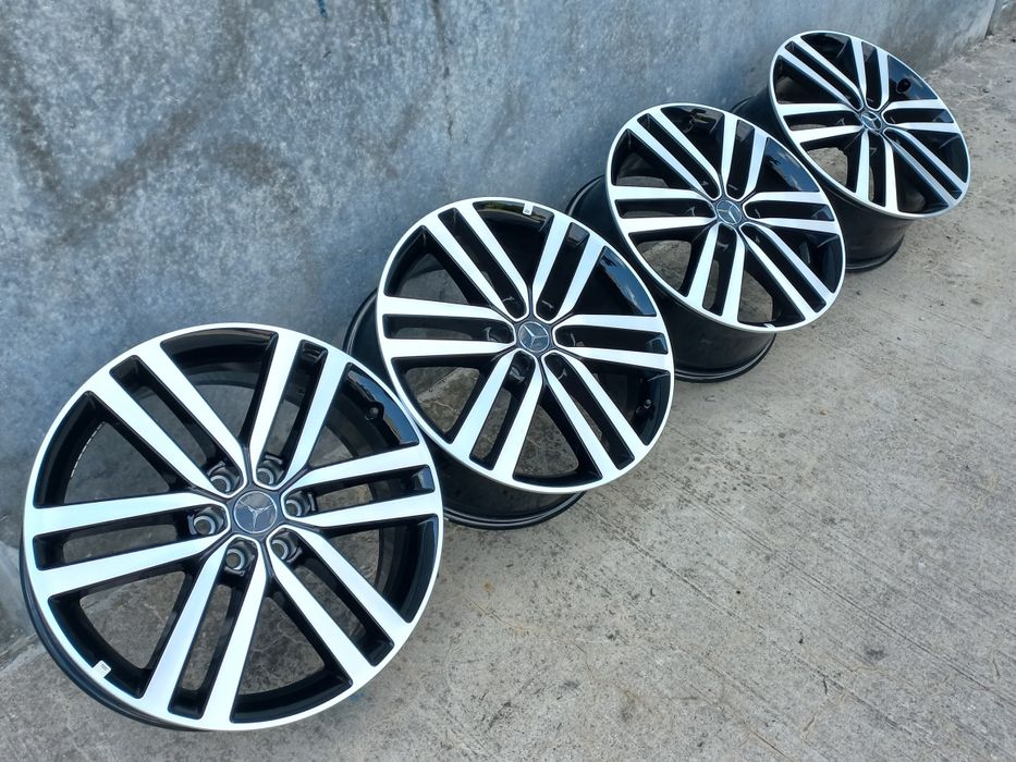 19.Оригинални Mercedes X W470 7.5ж ет50 Blac Polish 6x114.3 Като Нови