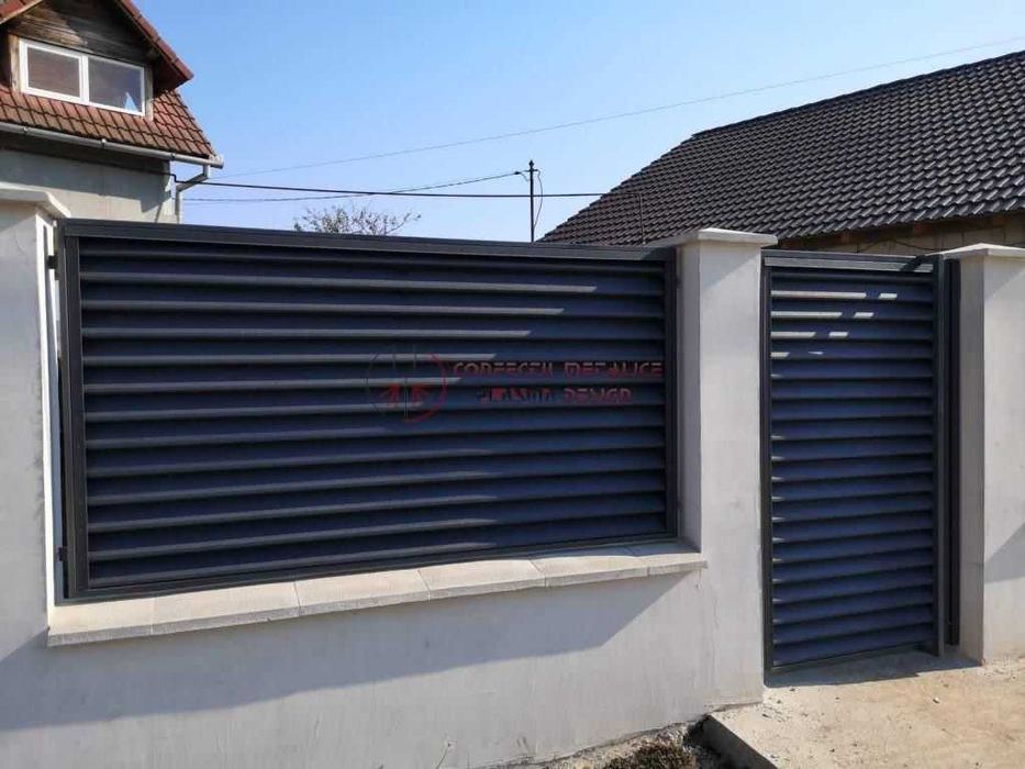 Garduri din sipca metalica, panou tip jaluzele, tabla, plasa si BCA