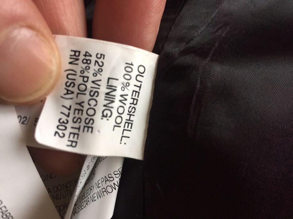 Costum barbatesc Zara mar L 100% lana stare excelenta