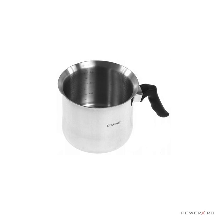 Oala pentru fiert lapte, inox, cu capac, 1.5 litri Kinghoff